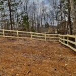 Corral Board Fence With Welded Wire Installed In Dallas, GA