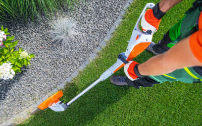 How to Edge Bermuda Lawn Beds with a String Trimmer in Dallas, Georgia