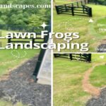 Downspout corrugated pipe Lawn Frogs Landscaping