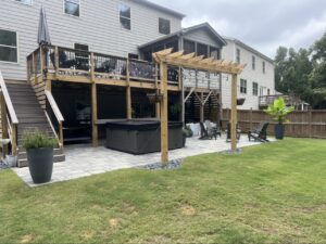 Lawn Frogs Landscaping Backyard Makeover & Patio Installation Dallas, Ga